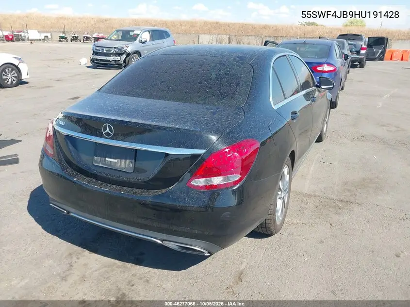 2017 MERCEDES C-KLASSE VIN 55SWF4JB9HU191428 — фото 4