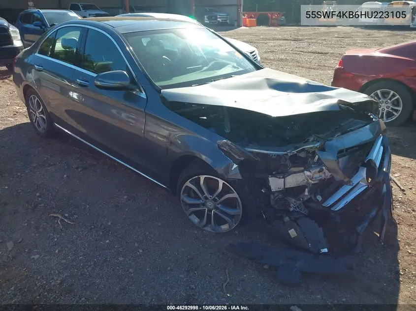 MERCEDES C-KLASSE 2017, VIN 55SWF4KB6HU223105