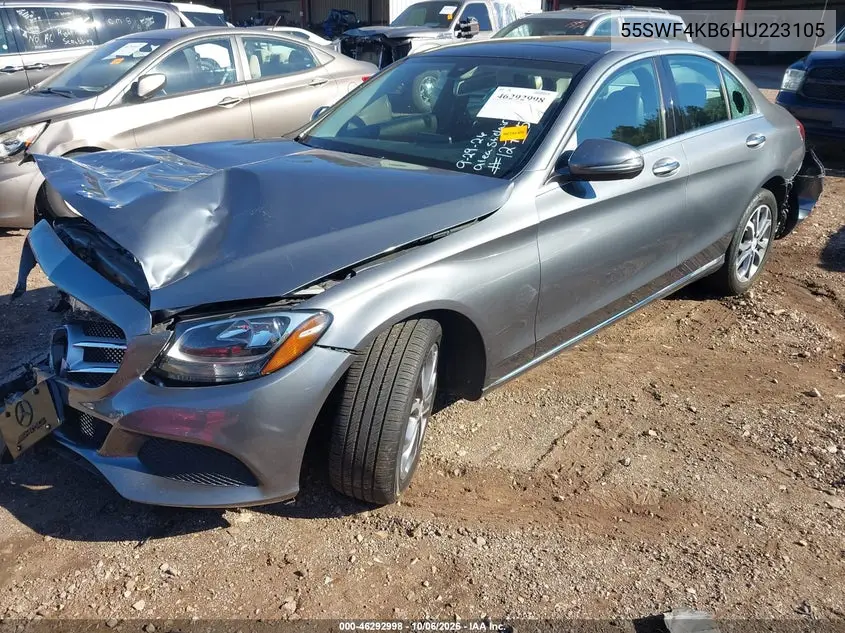 2017 MERCEDES C-KLASSE VIN 55SWF4KB6HU223105 — фото 2