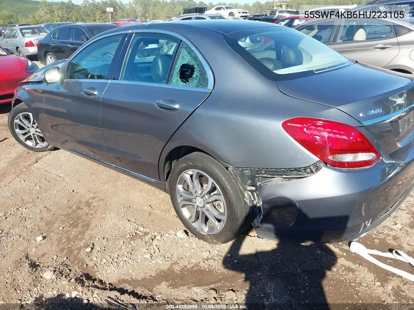 2017 MERCEDES C-KLASSE VIN 55SWF4KB6HU223105 — фото 3