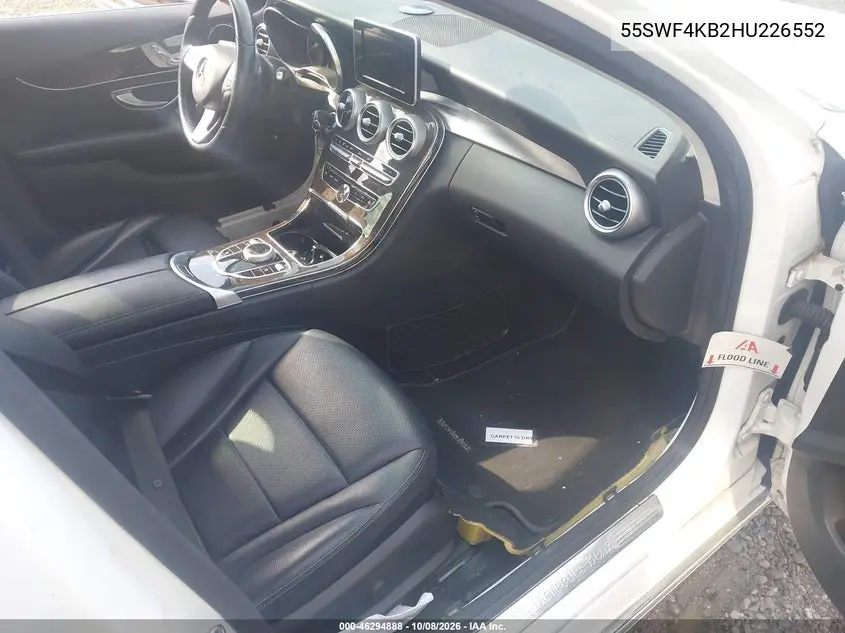 2017 MERCEDES C-KLASSE VIN 55SWF4KB2HU226552 — фото 5