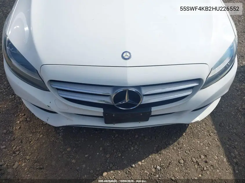 2017 MERCEDES C-KLASSE VIN 55SWF4KB2HU226552 — фото 6