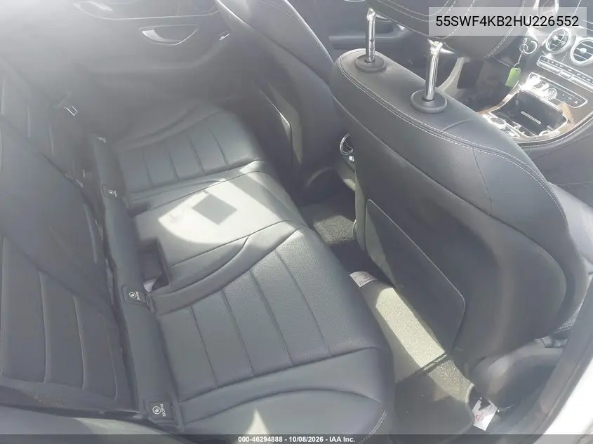 2017 MERCEDES C-KLASSE VIN 55SWF4KB2HU226552 — фото 8