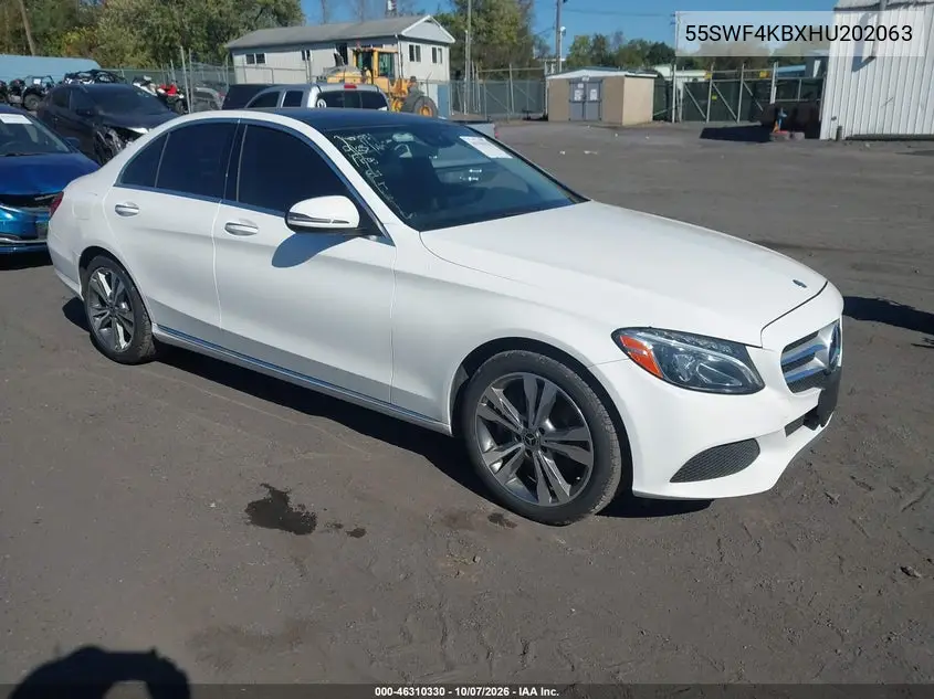 MERCEDES C-KLASSE 2017, VIN 55SWF4KBXHU202063