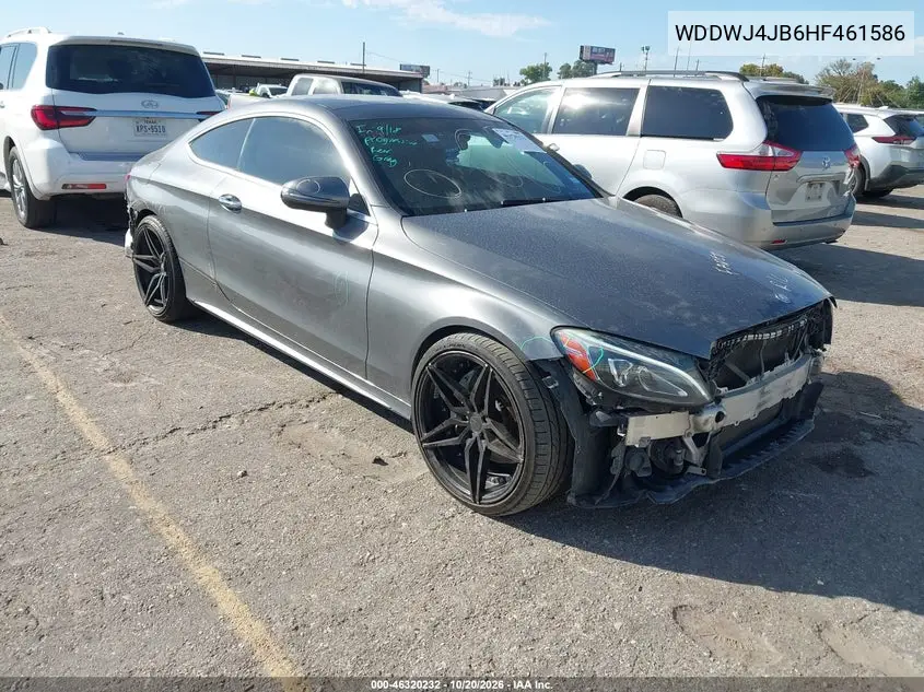 MERCEDES C-KLASSE 2017, VIN WDDWJ4JB6HF461586
