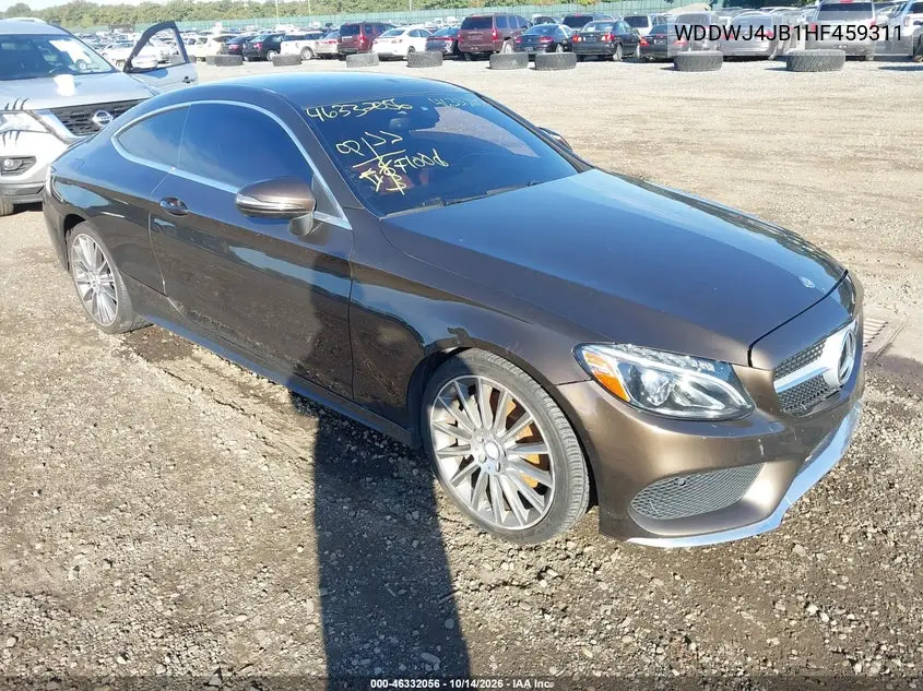 MERCEDES C-KLASSE 2017, VIN WDDWJ4JB1HF459311
