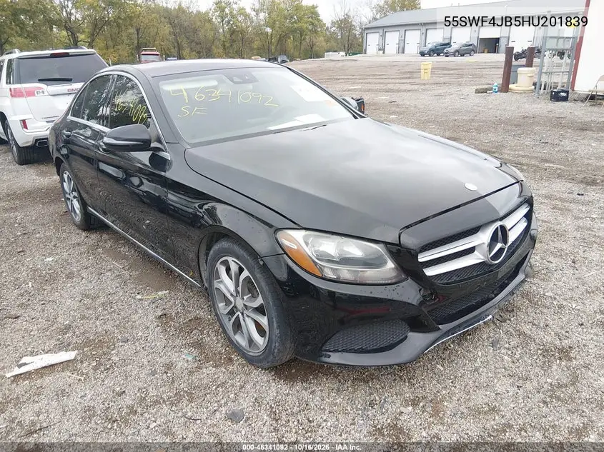 MERCEDES C-KLASSE 2017, VIN 55SWF4JB5HU201839