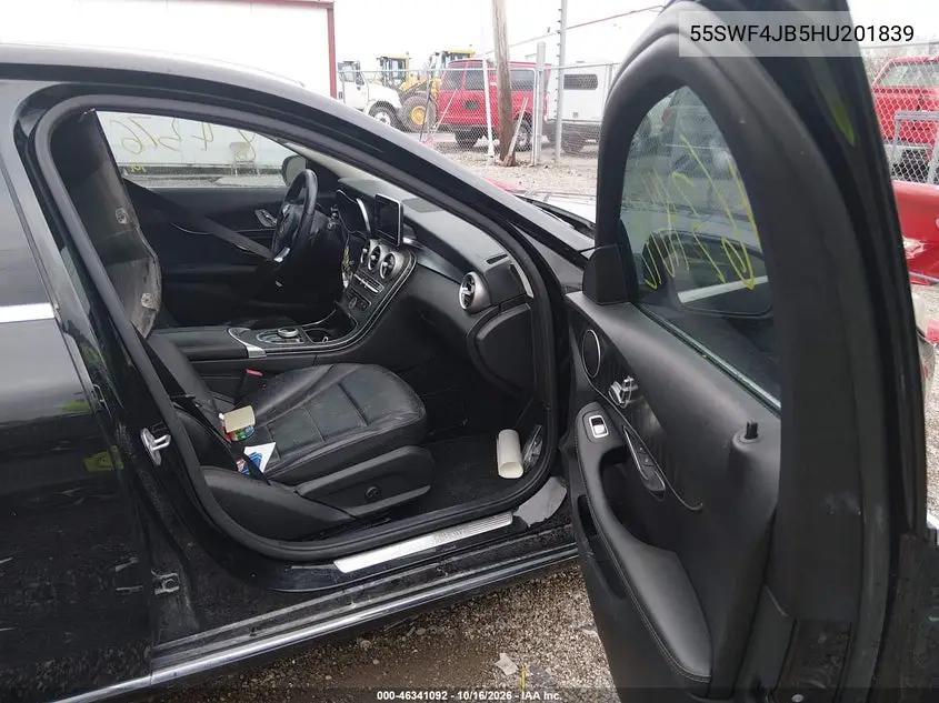 2017 MERCEDES C-KLASSE VIN 55SWF4JB5HU201839 — фото 5