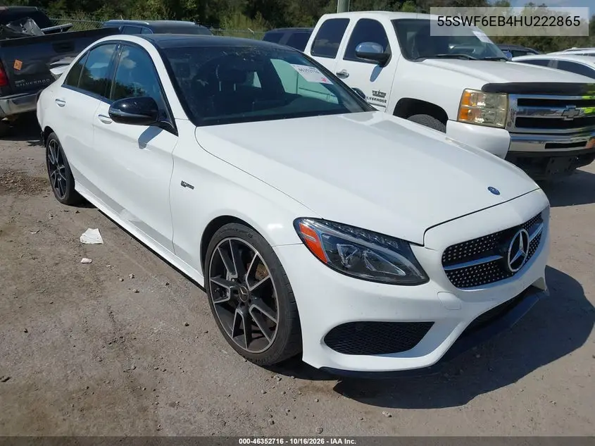 MERCEDES C-KLASSE 2017, VIN 55SWF6EB4HU222865