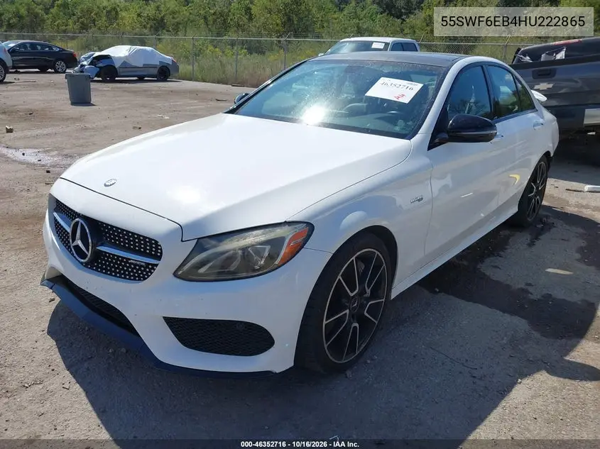 2017 MERCEDES C-KLASSE VIN 55SWF6EB4HU222865 — фото 2