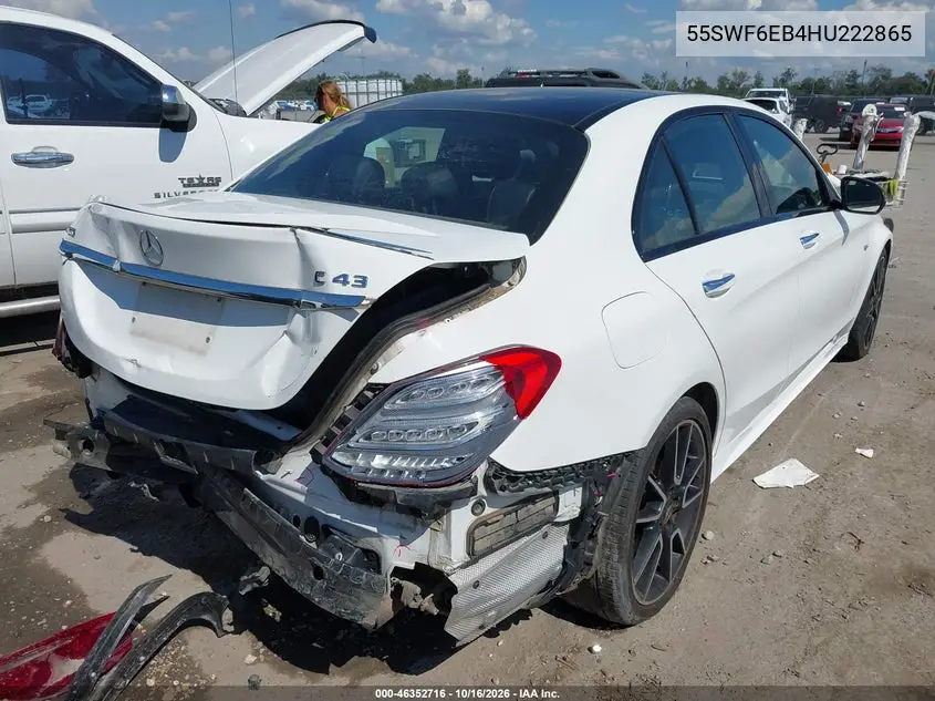 2017 MERCEDES C-KLASSE VIN 55SWF6EB4HU222865 — фото 4