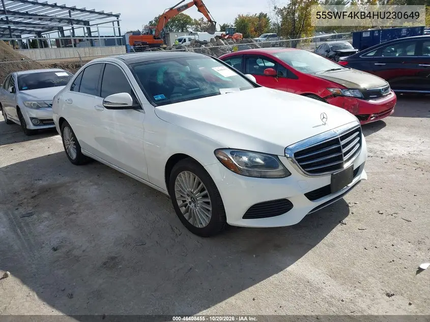 MERCEDES C-KLASSE 2017, VIN 55SWF4KB4HU230649