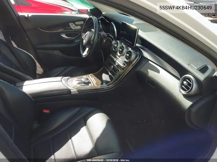 2017 MERCEDES C-KLASSE VIN 55SWF4KB4HU230649 — фото 5