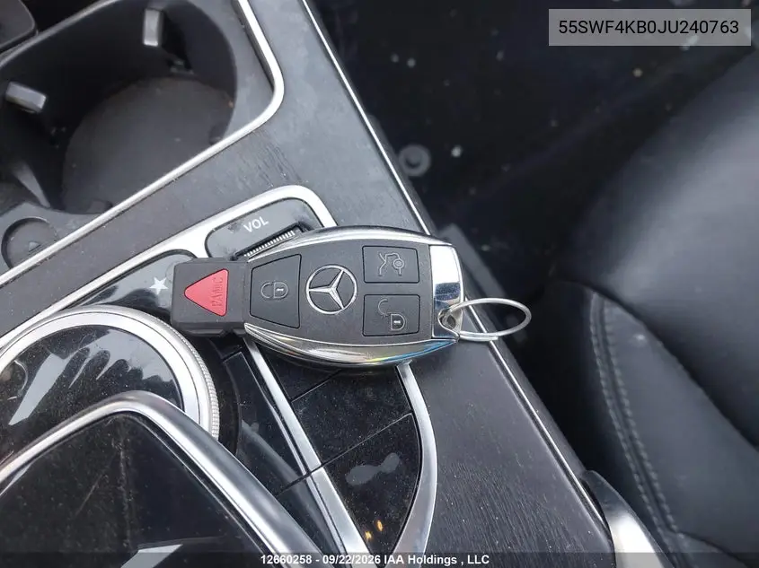 2018 MERCEDES C-KLASSE VIN 55SWF4KB0JU240763 — фото 11