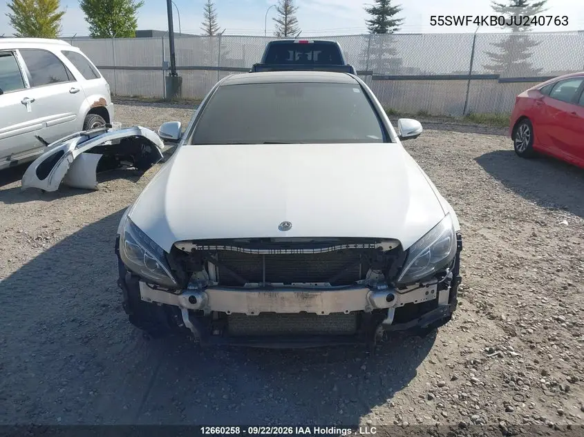 2018 MERCEDES C-KLASSE VIN 55SWF4KB0JU240763 — фото 13