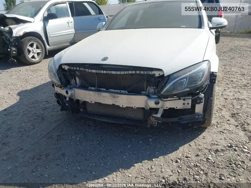 2018 MERCEDES C-KLASSE VIN 55SWF4KB0JU240763 — фото 6