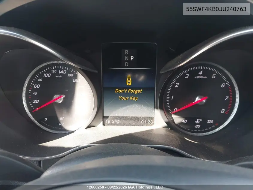 2018 MERCEDES C-KLASSE VIN 55SWF4KB0JU240763 — фото 7
