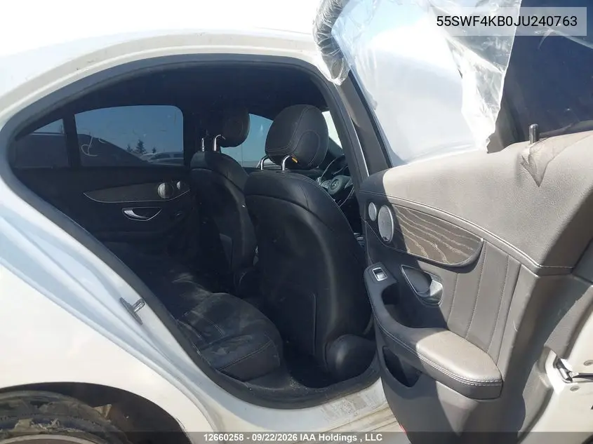 2018 MERCEDES C-KLASSE VIN 55SWF4KB0JU240763 — фото 8