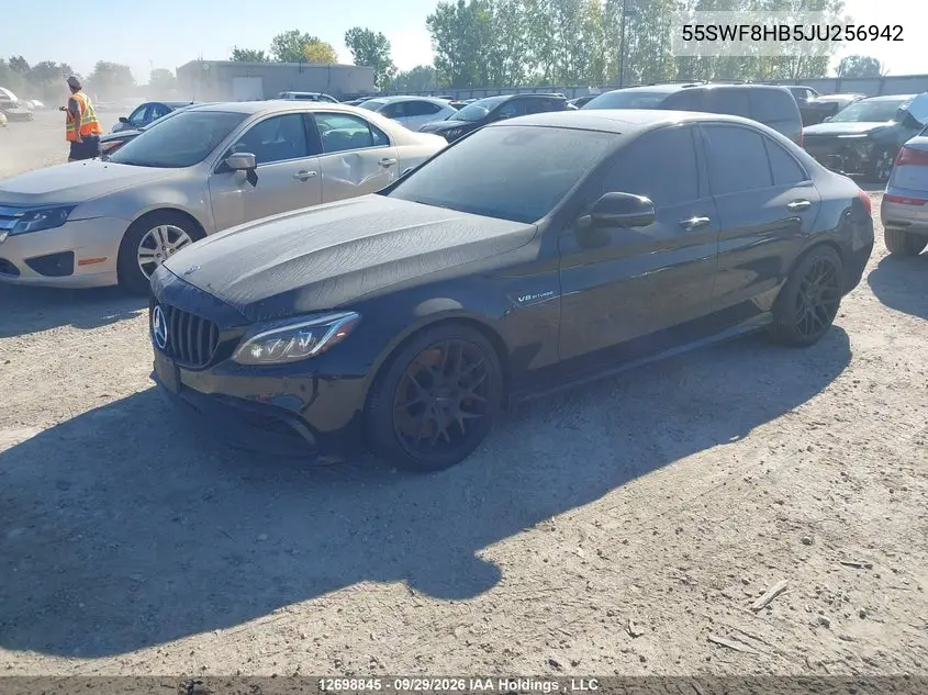 2018 MERCEDES C-KLASSE VIN 55SWF8HB5JU256942 — фото 2