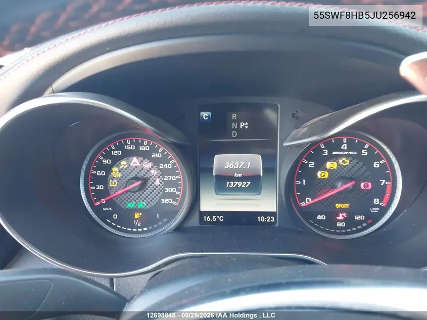 2018 MERCEDES C-KLASSE VIN 55SWF8HB5JU256942 — фото 7