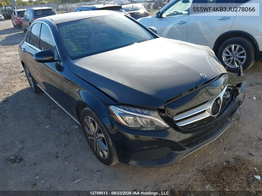 MERCEDES C-KLASSE 2018, VIN 55SWF4KB3JU278066