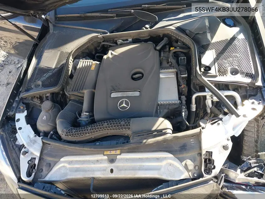 2018 MERCEDES C-KLASSE VIN 55SWF4KB3JU278066 — фото 10