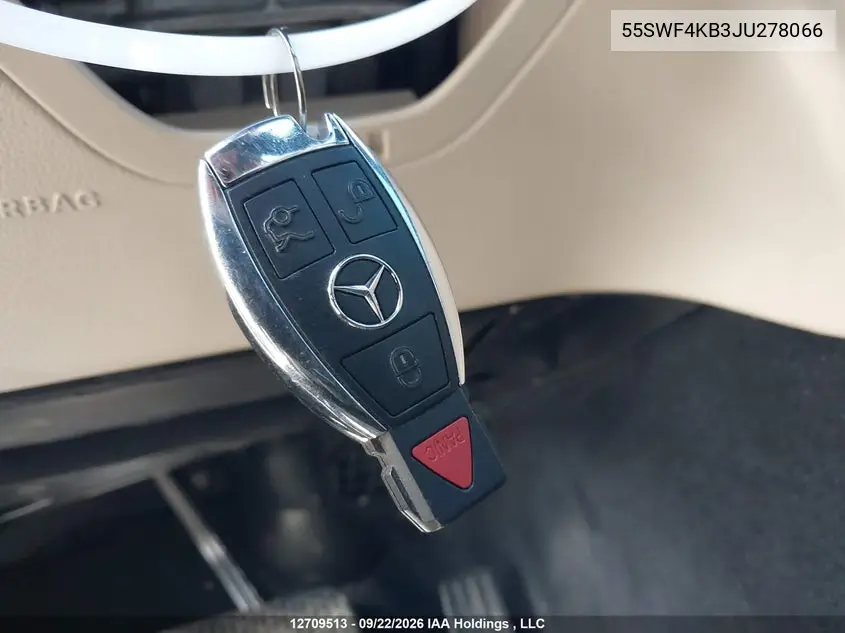 2018 MERCEDES C-KLASSE VIN 55SWF4KB3JU278066 — фото 11