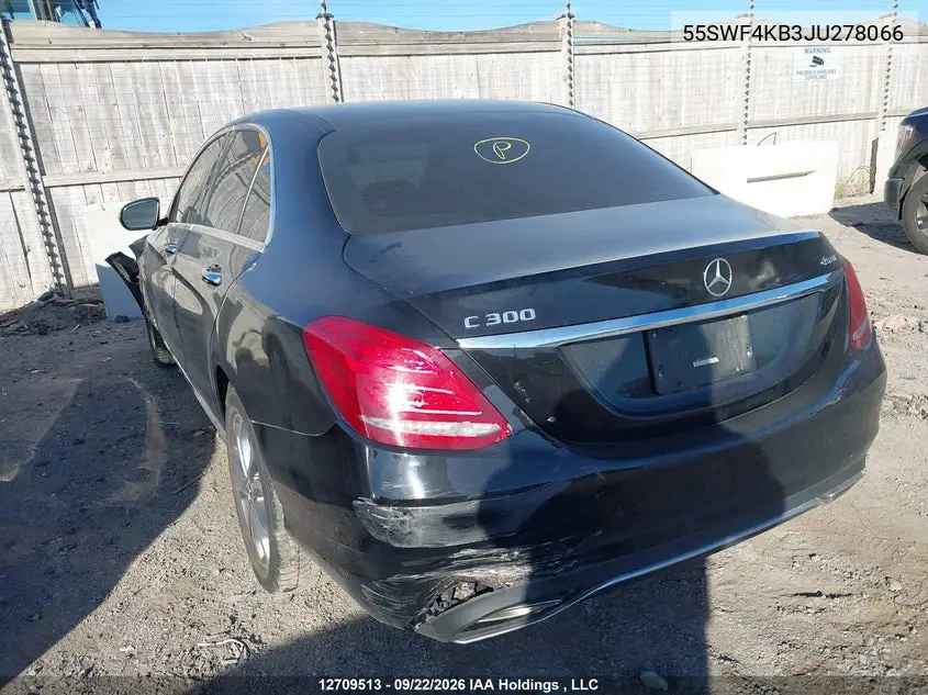 2018 MERCEDES C-KLASSE VIN 55SWF4KB3JU278066 — фото 3