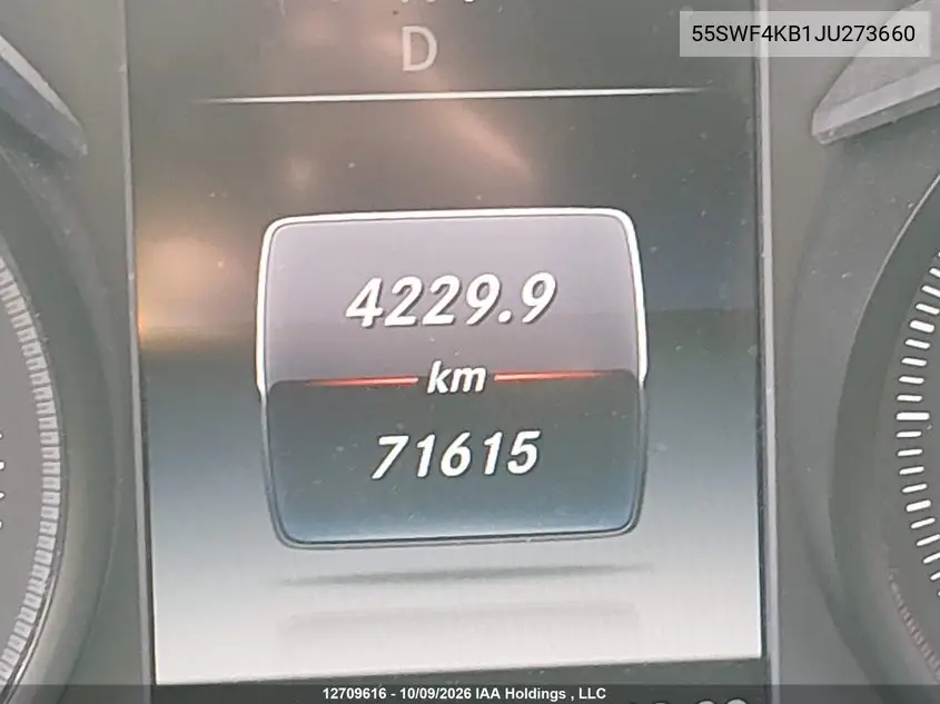 2018 MERCEDES C-KLASSE VIN 55SWF4KB1JU273660 — фото 14