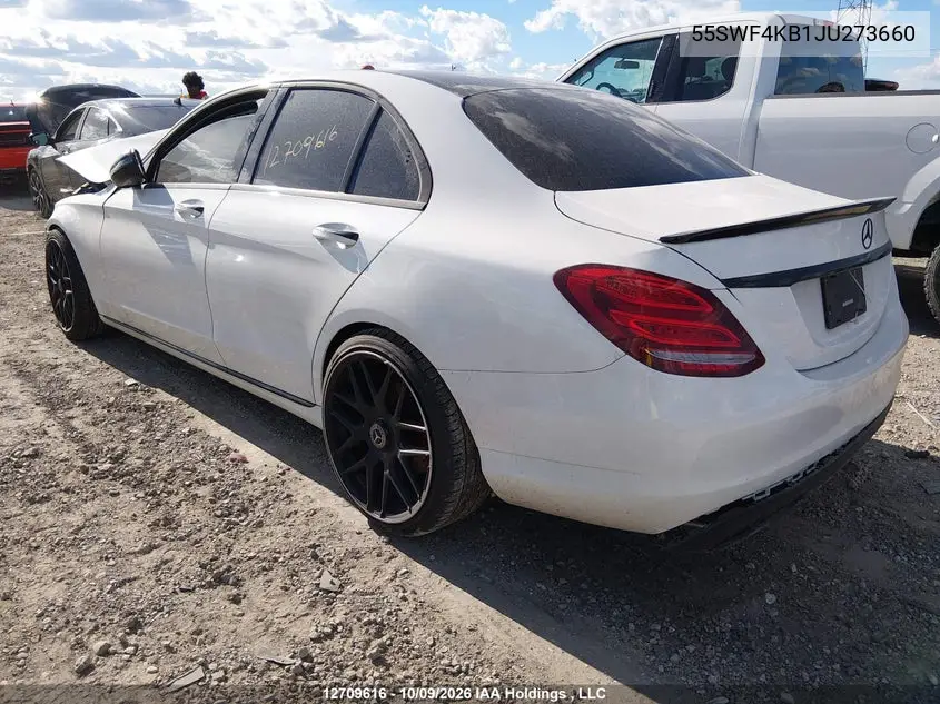 2018 MERCEDES C-KLASSE VIN 55SWF4KB1JU273660 — фото 3