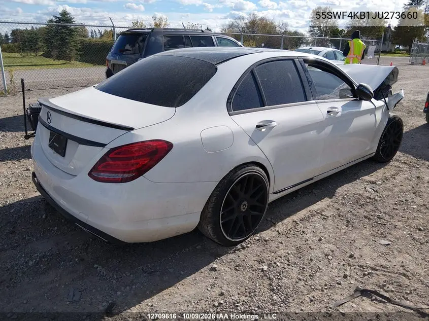 2018 MERCEDES C-KLASSE VIN 55SWF4KB1JU273660 — фото 4