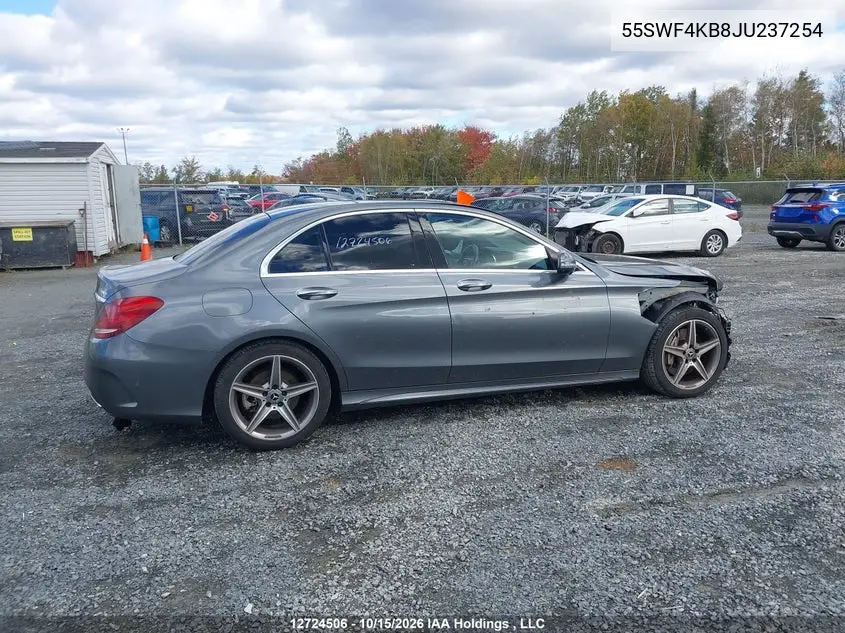 2018 MERCEDES C-KLASSE VIN 55SWF4KB8JU237254 — фото 14