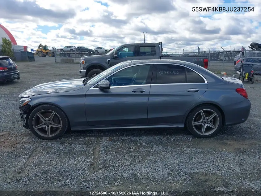 2018 MERCEDES C-KLASSE VIN 55SWF4KB8JU237254 — фото 15