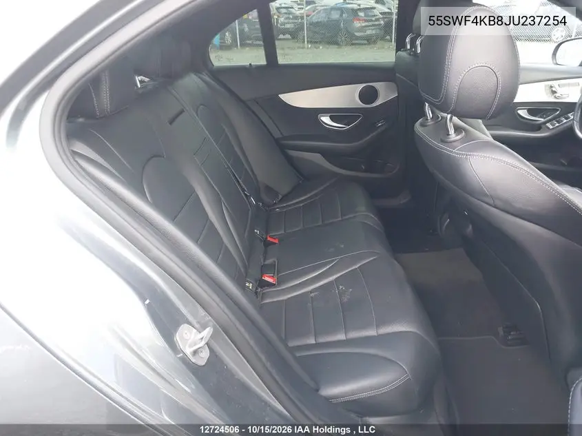 2018 MERCEDES C-KLASSE VIN 55SWF4KB8JU237254 — фото 8
