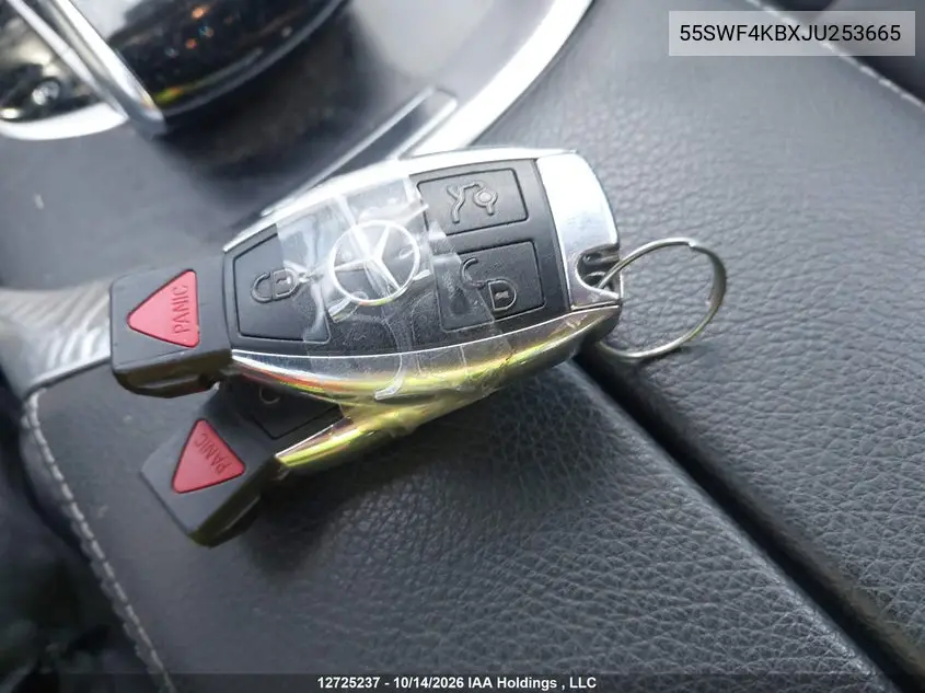 2018 MERCEDES C-KLASSE VIN 55SWF4KBXJU253665 — фото 11