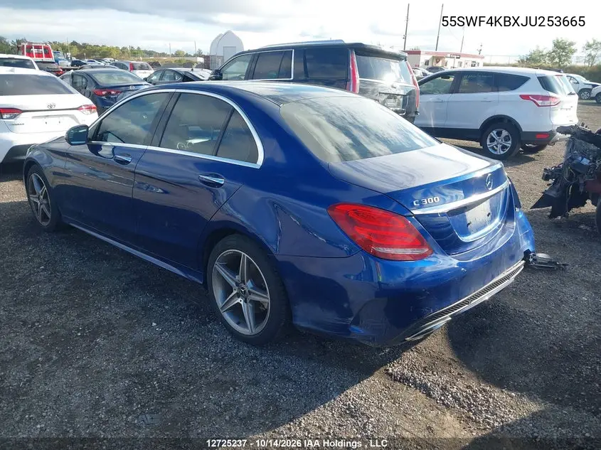 2018 MERCEDES C-KLASSE VIN 55SWF4KBXJU253665 — фото 3