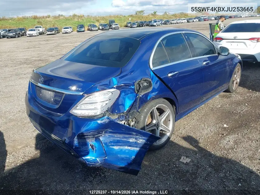 2018 MERCEDES C-KLASSE VIN 55SWF4KBXJU253665 — фото 4