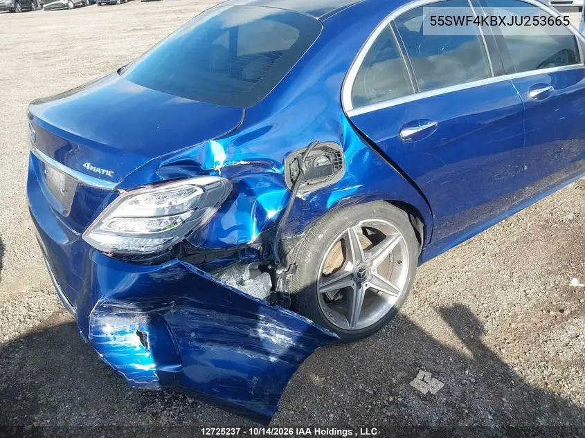 2018 MERCEDES C-KLASSE VIN 55SWF4KBXJU253665 — фото 6