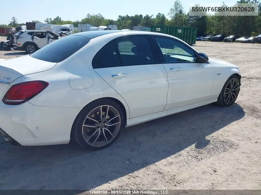 2019 MERCEDES C-KLASSE VIN 55SWF6EBXKU320628 — фото 14