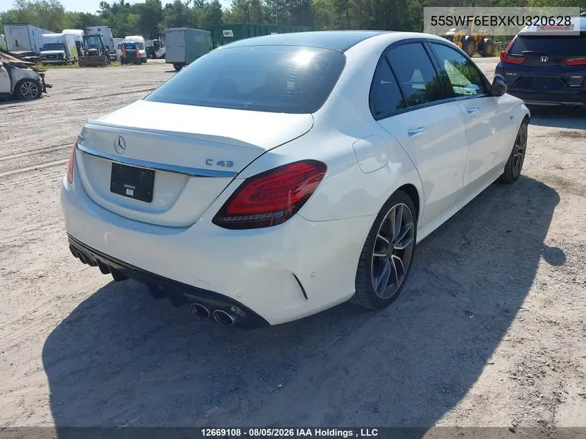 2019 MERCEDES C-KLASSE VIN 55SWF6EBXKU320628 — фото 4