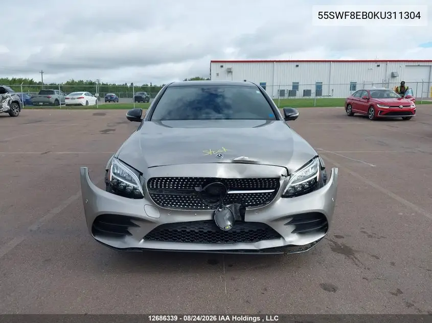 2019 MERCEDES C-KLASSE VIN 55SWF8EB0KU311304 — фото 12