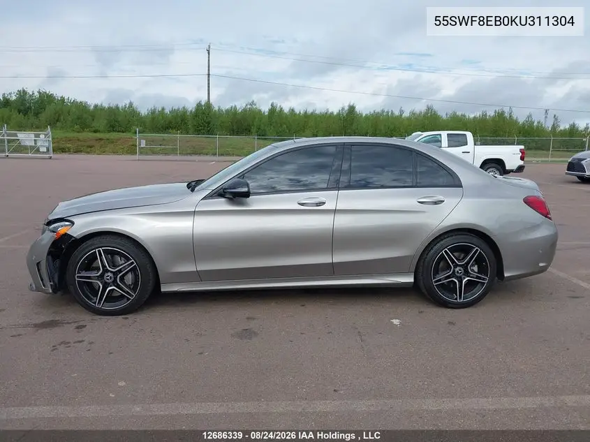 2019 MERCEDES C-KLASSE VIN 55SWF8EB0KU311304 — фото 14