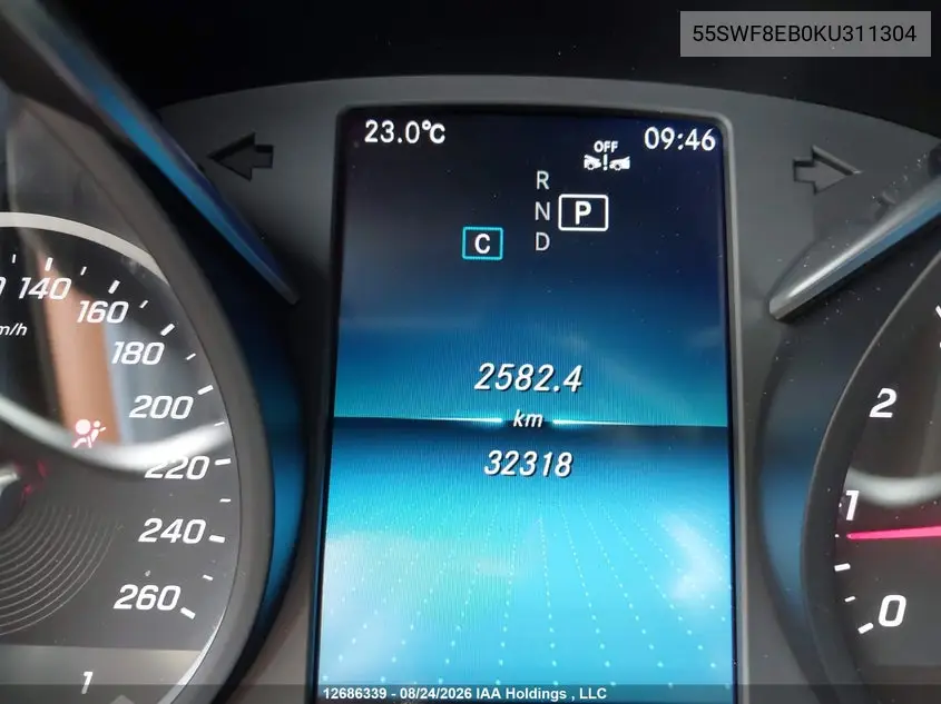 2019 MERCEDES C-KLASSE VIN 55SWF8EB0KU311304 — фото 15