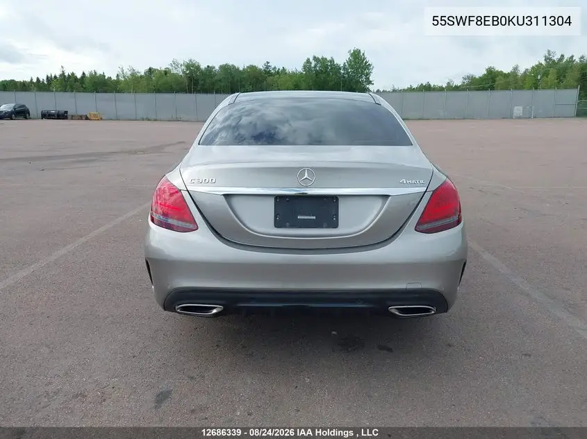 2019 MERCEDES C-KLASSE VIN 55SWF8EB0KU311304 — фото 16