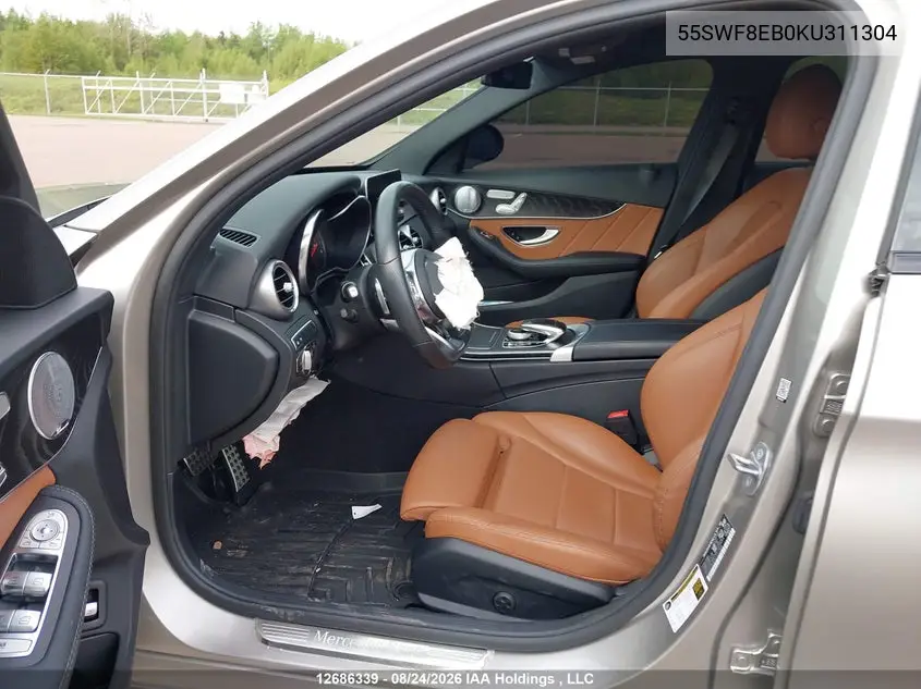 2019 MERCEDES C-KLASSE VIN 55SWF8EB0KU311304 — фото 20