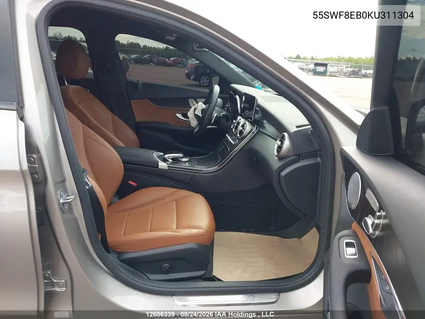 2019 MERCEDES C-KLASSE VIN 55SWF8EB0KU311304 — фото 5