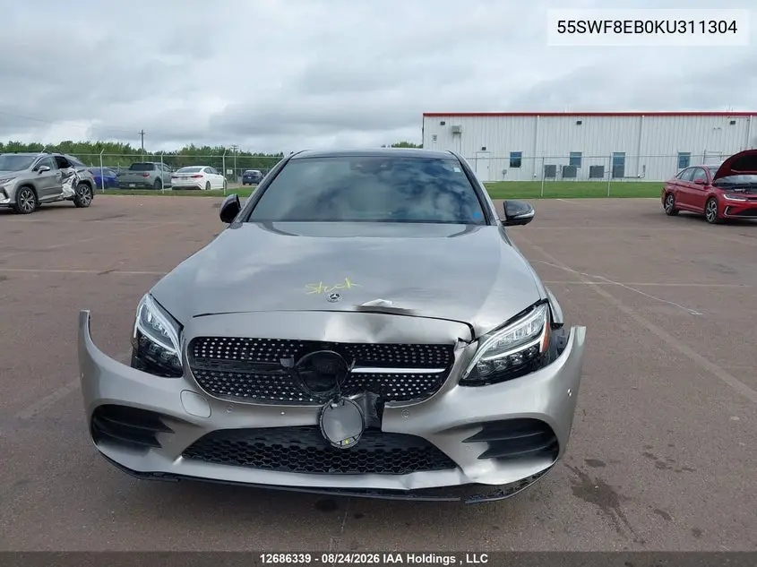 2019 MERCEDES C-KLASSE VIN 55SWF8EB0KU311304 — фото 6