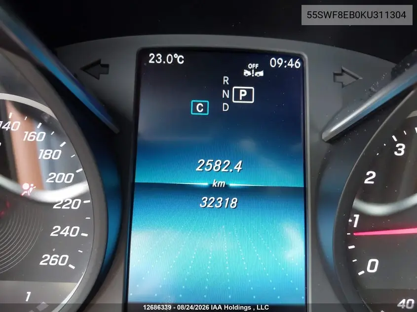 2019 MERCEDES C-KLASSE VIN 55SWF8EB0KU311304 — фото 7