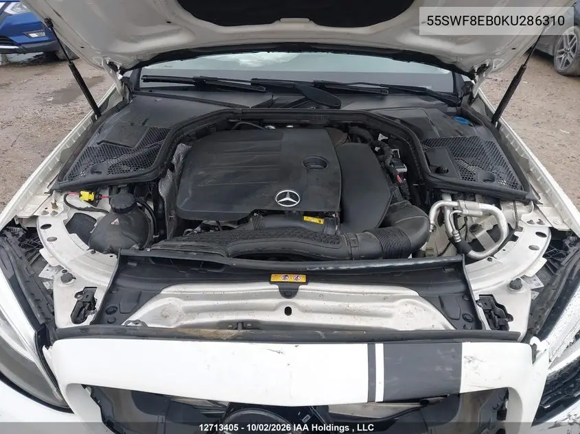 2019 MERCEDES C-KLASSE VIN 55SWF8EB0KU286310 — фото 10
