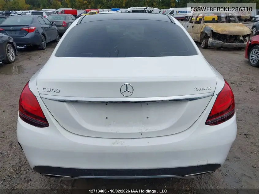2019 MERCEDES C-KLASSE VIN 55SWF8EB0KU286310 — фото 16